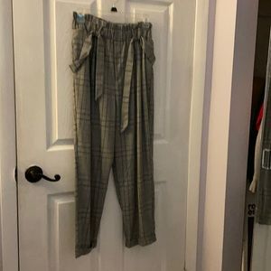 Plaid business pants